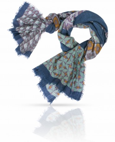 Палантин Унисекс W70.TW4-SK172/BLUE